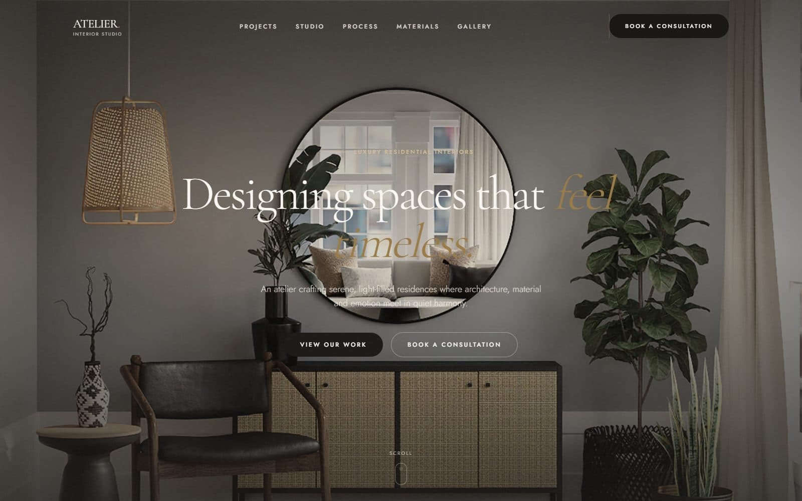 Atelier Noir — Interface